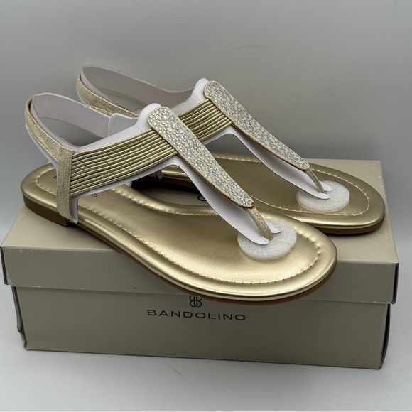 Bandolino Kayte2 Gold Sandals 7.5M - Picture 1 of 8